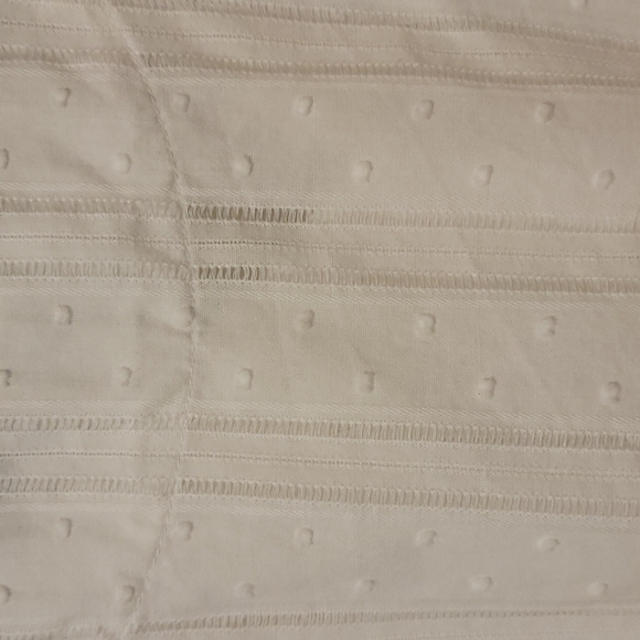 White knit button-down short-sleeve shirt - Picture 4 of 4